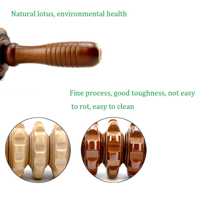 Το μήκος 39cm ξύλινο ραβδί κυλίνδρων μασάζ βελτιώνει αποτελεσματικά την κυκλοφορία αίματος